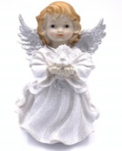 an angel with dove